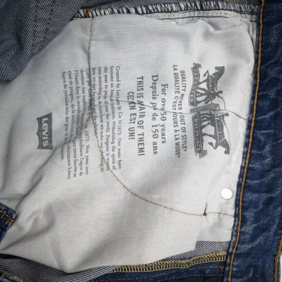 NWT Levi's 514 Men's Size 36/30 Straight Leg Medium Wash Blue Jeans - Picture 11 of 14